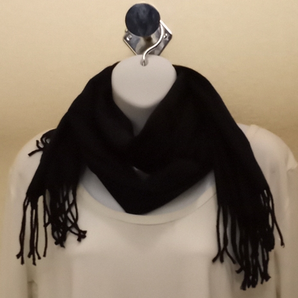 Black  Pashmina Cashmere Feel Winter Scarf - Picture 13 of 16